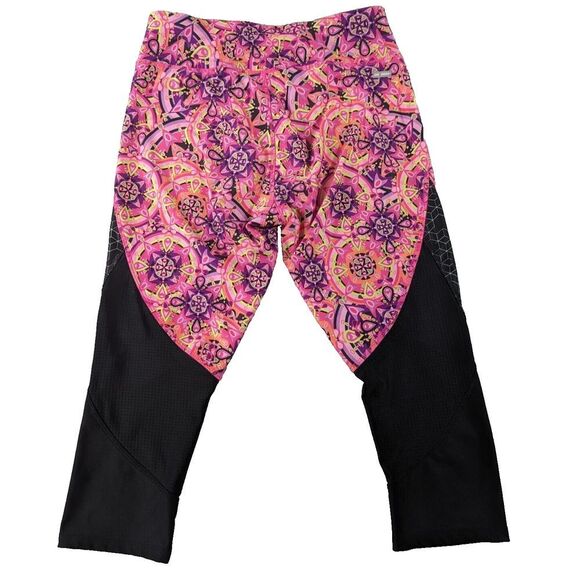 Danskin Now Dri Now Capri Leggings Womens Pink Boho Pattern Gym Yoga Size Medium - Picture 1 of 7